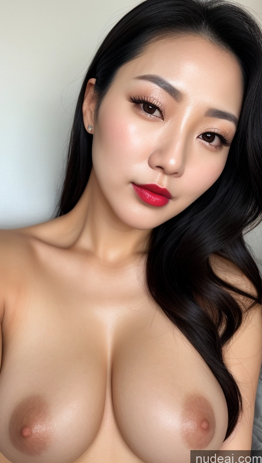 related ai porn images free for Woman One Perfect Boobs Beautiful Lipstick Black Hair Close-up View Detailed 30s Korean Slicked