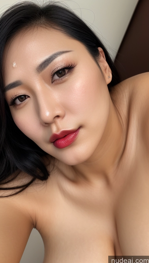 related ai porn images free for Woman One Perfect Boobs Beautiful Lipstick Black Hair Close-up View Detailed 30s Korean Slicked