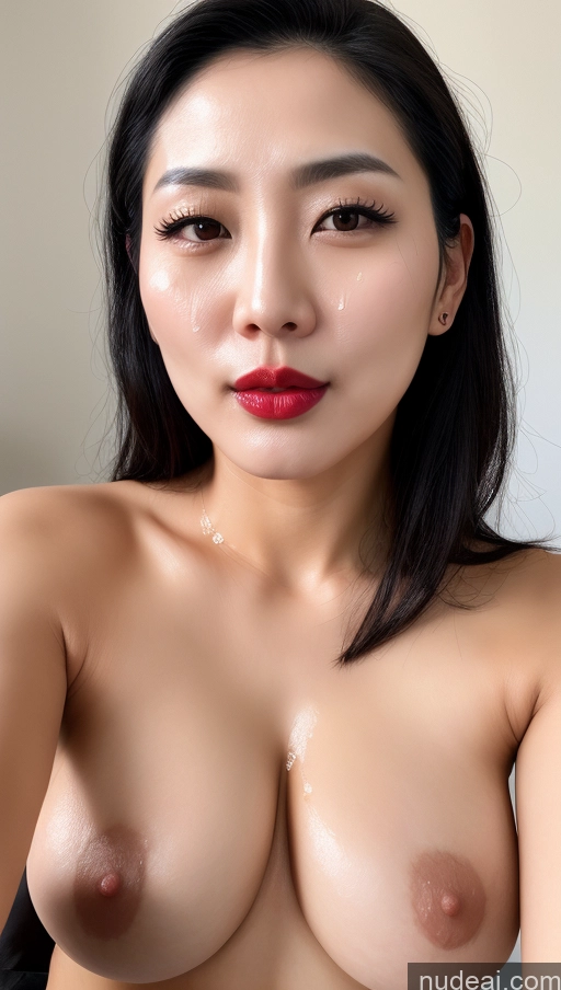 related ai porn images free for Woman One Perfect Boobs Beautiful Lipstick Black Hair Slicked Korean Detailed 30s Cumshot