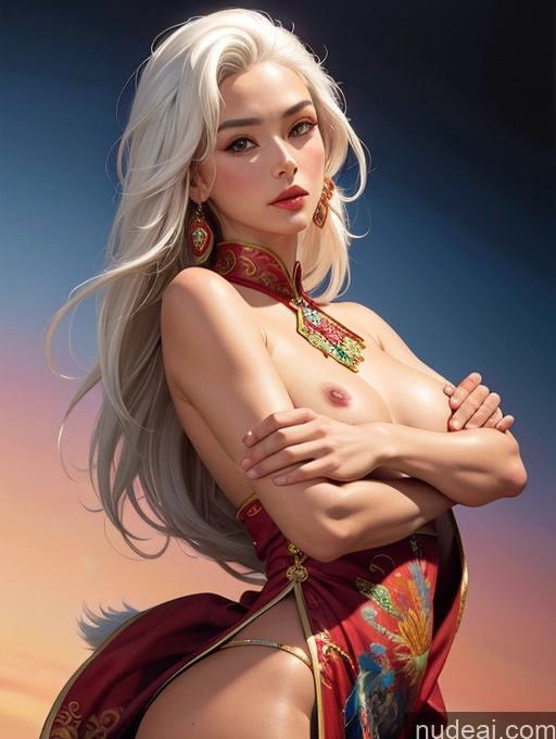 related ai porn images free for Small Tits Tanned Skin Chinese Front View Traditional Art By Boris Vallejo Boris Vallejo Art Style White Hair