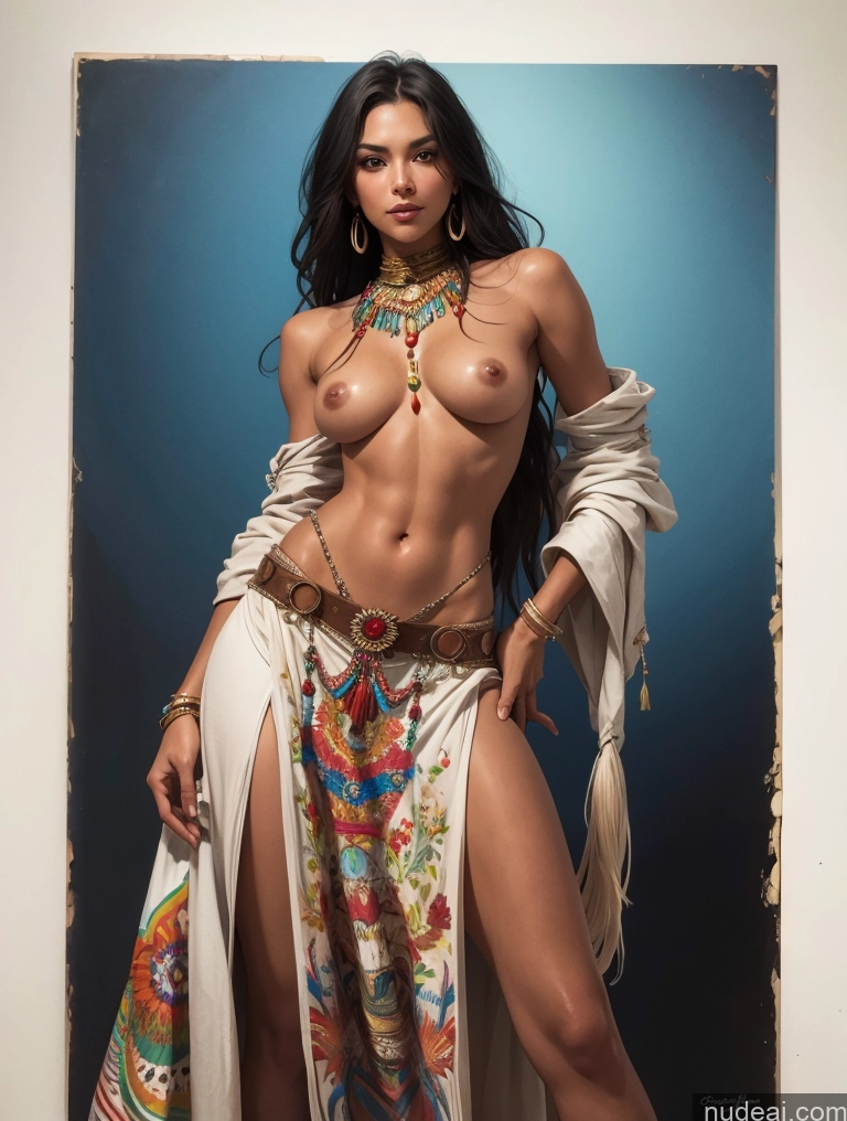 related ai porn images free for Small Tits Tanned Skin Native American Front View Traditional Art By Boris Vallejo Boris Vallejo Art Style Long Skirt Straddling