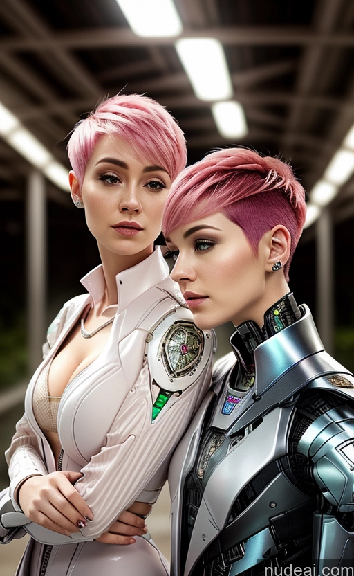 related ai porn images free for Futuristicbot V2 Woman Busty Pixie Close-up View Pink Hair