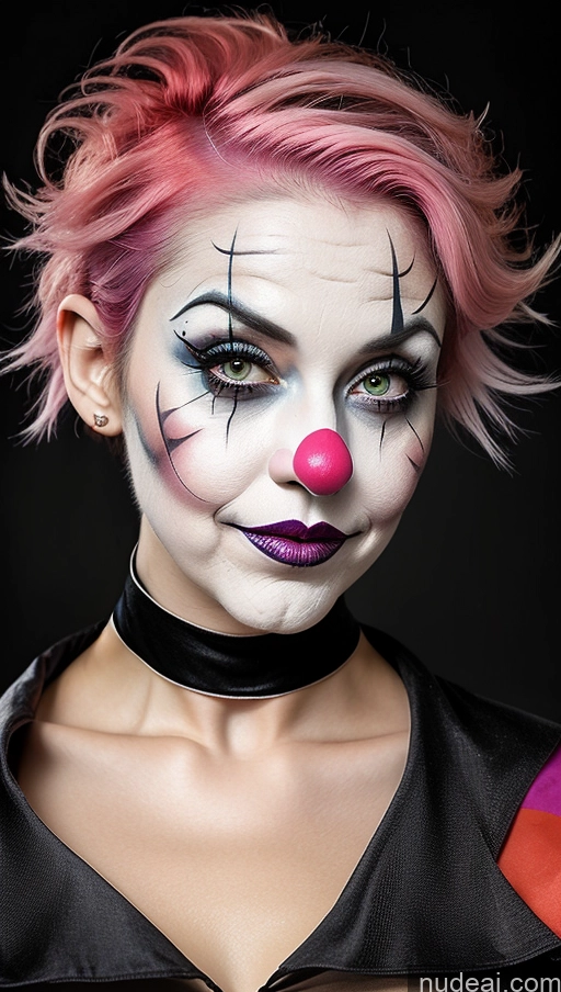 related ai porn images free for Busty Clown Halloween Futuristicbot V2 Huge Tits, Hard Nipples Pink Hair Pixie