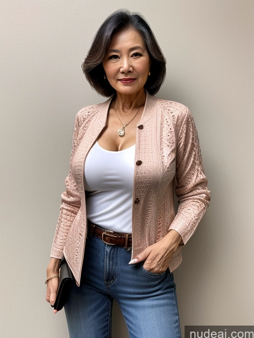 related ai porn images free for Milf Perfect Boobs Beautiful 70s Chinese Blouse Casual Jacket Professor Stylish Sweater Cleavage Detailed