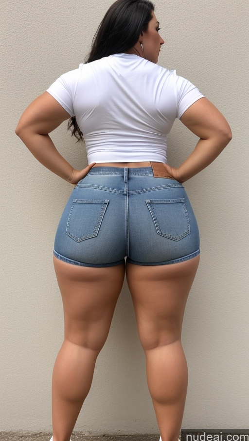 related ai porn images free for Big Ass Big Hips Athlete Jeans Short Shorts