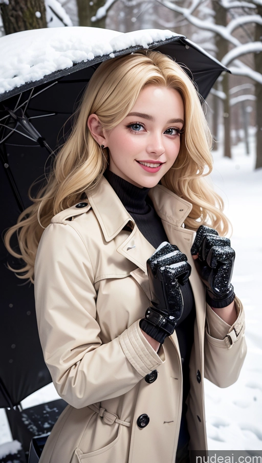 related ai porn images free for 18 Blonde Slicked Egyptian Happy Trench Coat Gloves Close-up View Snow