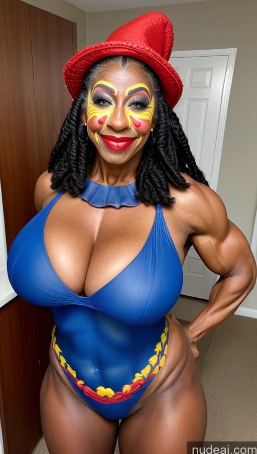 related ai porn images free for Milf Muscular Abs Big Ass Thick Dark Skin Pubic Hair Braided Bodypaint Clown Superhero Nude 60s Hat Big Hips Huge Boobs