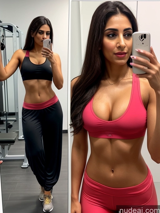 related ai porn images free for Two Woman + Man Abs 20s Shocked Brunette Long Hair Arabic Mirror Selfie Gym Front View Cumshot Salwar Detailed