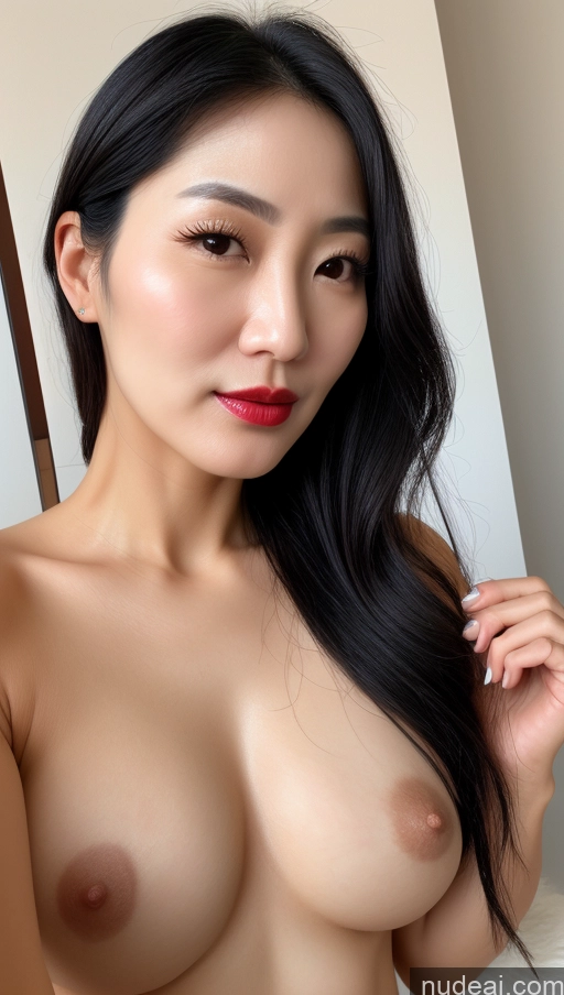 related ai porn images free for One Small Tits Beautiful Lipstick 40s Black Hair Slicked Korean Woman Close-up View Detailed