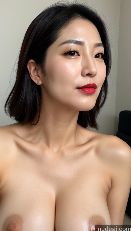 related ai porn images free for One Beautiful Lipstick 40s Black Hair Slicked Korean Woman Close-up View Detailed Perfect Boobs