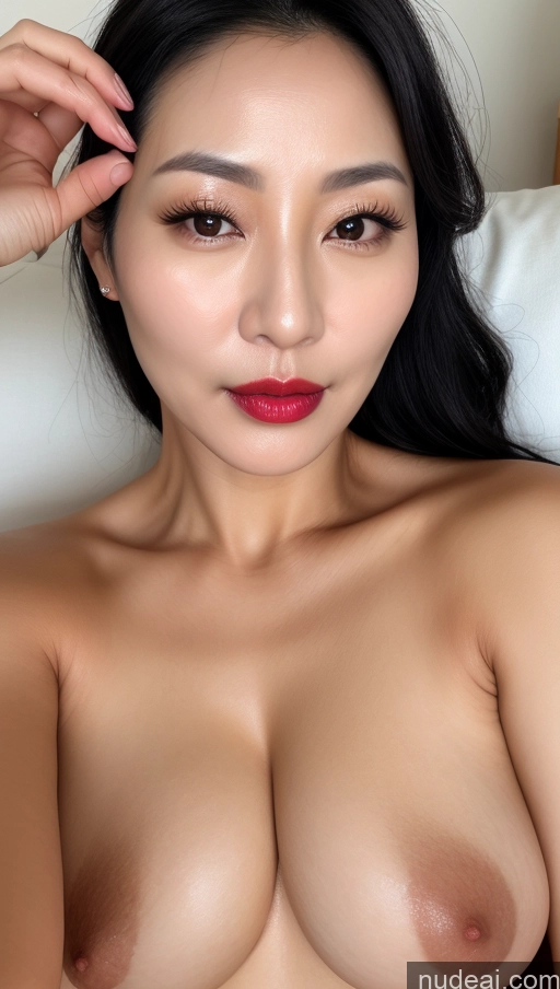 related ai porn images free for Woman One Perfect Boobs Beautiful Lipstick 40s Black Hair Slicked Korean Close-up View Detailed