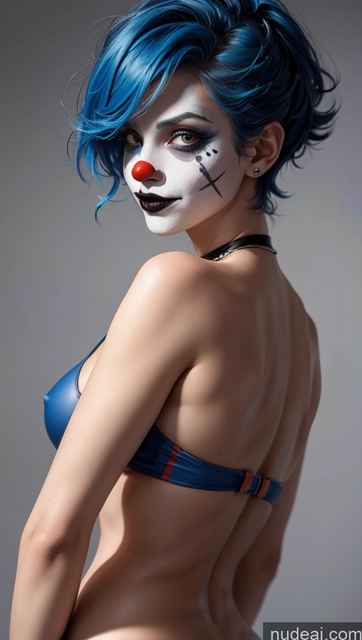 related ai porn images free for Perfect Boobs Pubic Hair French Close-up View Clown Goth Laughing Pixie Tanned Skin Halloween Small Tits Blue Hair Big Ass Model Partially Nude