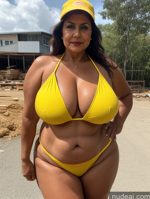 related ai porn images free for Milf One Busty Huge Boobs Thick Tanned Skin Indian Front View Microkini Thong Construction Worker 70s Vampire