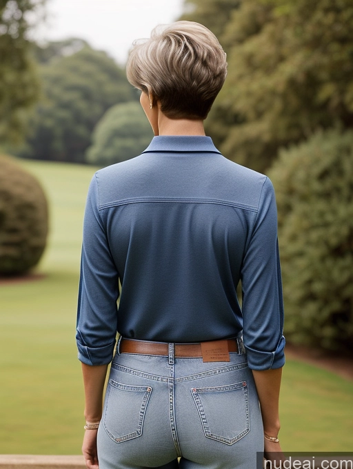 related ai porn images free for 70s Pixie Jeans Polo Back View