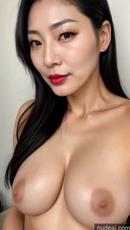 related ai porn images free for Woman One Perfect Boobs Beautiful Lipstick 40s Black Hair Slicked Korean Close-up View