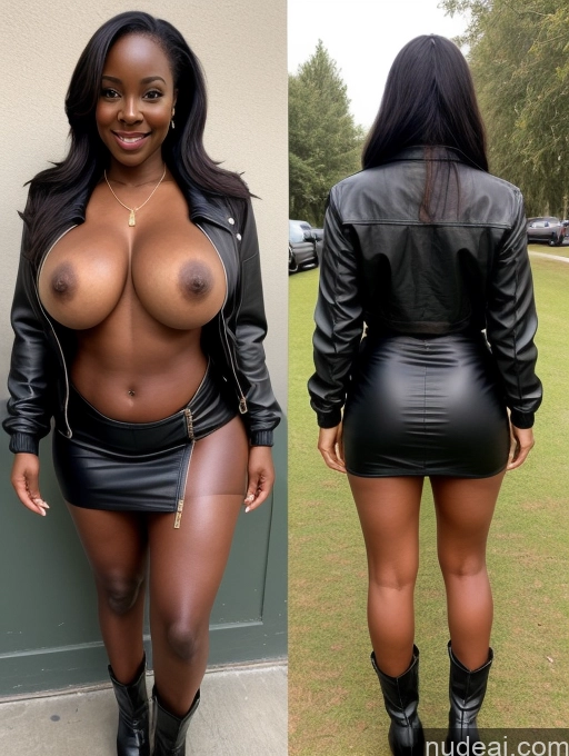 related ai porn images free for Perfect Boobs Busty Beautiful Perfect Body Dark Skin 40s Long Hair Nilotic Boots Jacket Leather Topless Teacher Mini Skirt