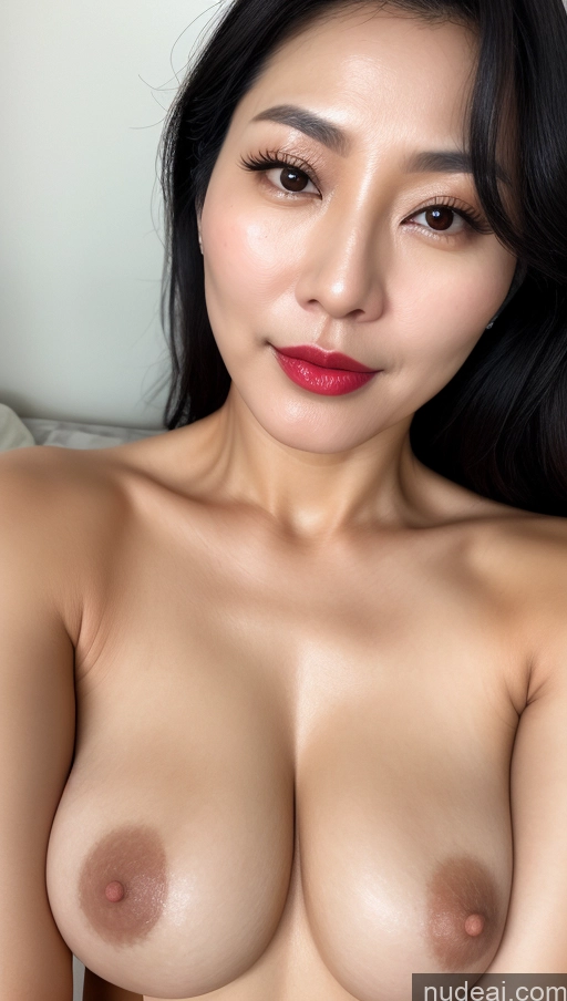 related ai porn images free for Woman One Perfect Boobs Beautiful Lipstick 40s Black Hair Slicked Korean Close-up View