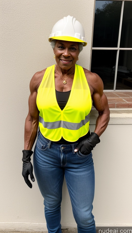 related ai porn images free for Muscular Abs Milf 80s Braided Gloves Dark Skin Hat Jeans Black Thick Shirt Construction Worker