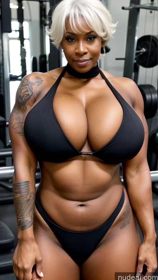 related ai porn images free for Busty Huge Boobs Tattoos Muscular Thick Dark Skin 80s Seductive Bangs Black Close-up View Bikini Cleavage Detailed Sexy Face Big Ass Big Hips Beautiful Dark Fantasy T-pose Bodybuilder Gym White Hair Long Legs