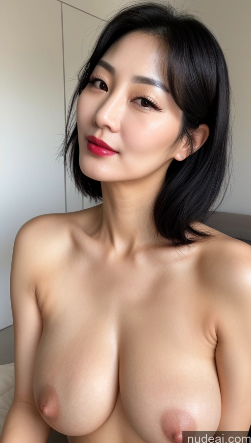 related ai porn images free for Woman One Perfect Boobs Beautiful Lipstick 40s Black Hair Slicked Korean Close-up View