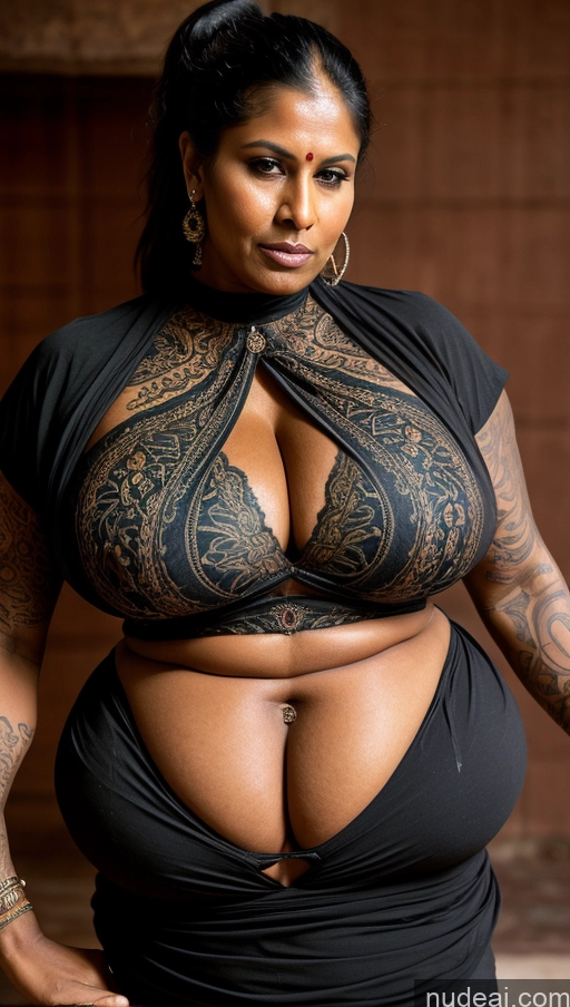 related ai porn images free for Milf Huge Boobs Beautiful Big Ass Big Hips Tall Dark Skin 50s Serious Indian Detailed Ponytail Tattoos Muscular Hell Close-up View Blouse Sari Abs