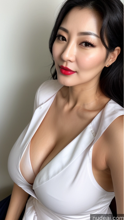 related ai porn images free for Woman One Perfect Boobs Beautiful Lipstick 40s Black Hair Slicked Korean Close-up View Nurse Cleavage