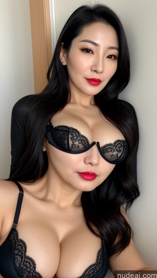 related ai porn images free for Woman One Perfect Boobs Beautiful Lipstick 40s Black Hair Slicked Korean Close-up View Cleavage Bra