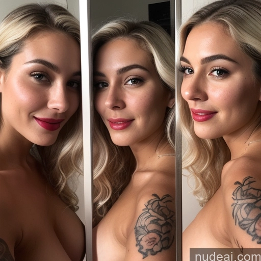 related ai porn images free for Two Perfect Boobs Big Ass Perfect Body Tall Oiled Body Seductive Sexy Face Happy Mirror Selfie Bedroom Front View Nude Wine Bright Lighting Detailed Model White Hair British Curly Hair Lipstick Tattoos 18