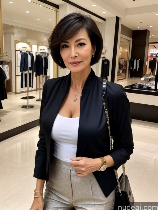 related ai porn images free for Milf Perfect Boobs Perfect Body Short Hair 70s Chinese Mall Blouse Bra Casual Jacket Professor Secretary Shirt Stylish Suit Cleavage Detailed