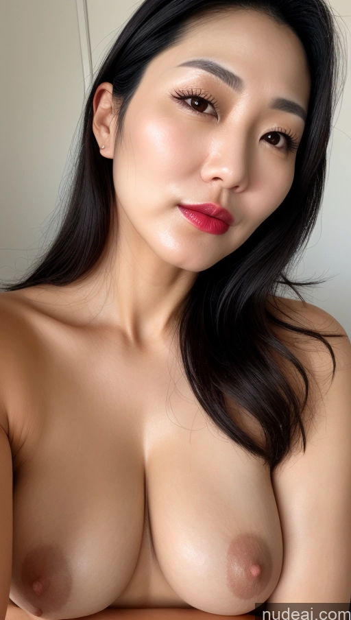 related ai porn images free for Woman One Perfect Boobs Beautiful Lipstick 40s Black Hair Slicked Korean Close-up View