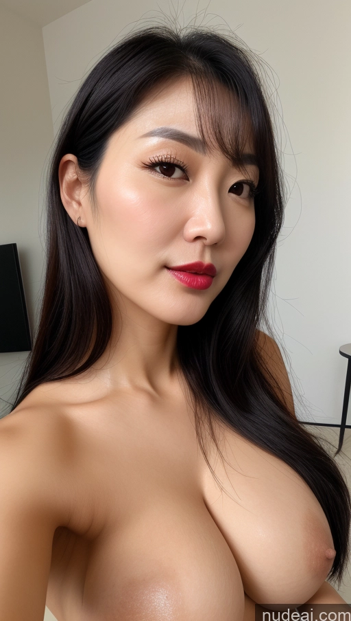 related ai porn images free for Woman One Perfect Boobs Beautiful Lipstick 40s Black Hair Slicked Korean Close-up View Busty