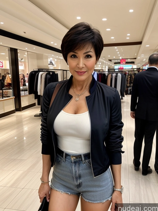 related ai porn images free for Milf Perfect Boobs Perfect Body Short Hair 70s Chinese Mall Blouse Bra Casual Jacket Professor Secretary Shirt Stylish Suit Cleavage Detailed