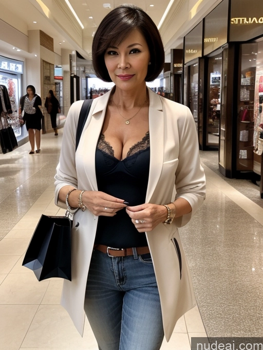 related ai porn images free for Milf Perfect Boobs Perfect Body Short Hair 70s Chinese Mall Blouse Bra Casual Jacket Professor Secretary Shirt Stylish Suit Cleavage Detailed