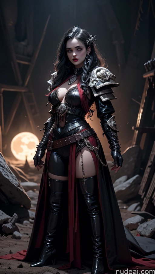 ai nude image of arafed woman in a black and red outfit posing for a picture pics of Detailed Dark Lighting Khorne Witch Victorian Stylish Latex Dynamic View Moon Fairer Skin Surrealist Vampire Tunic