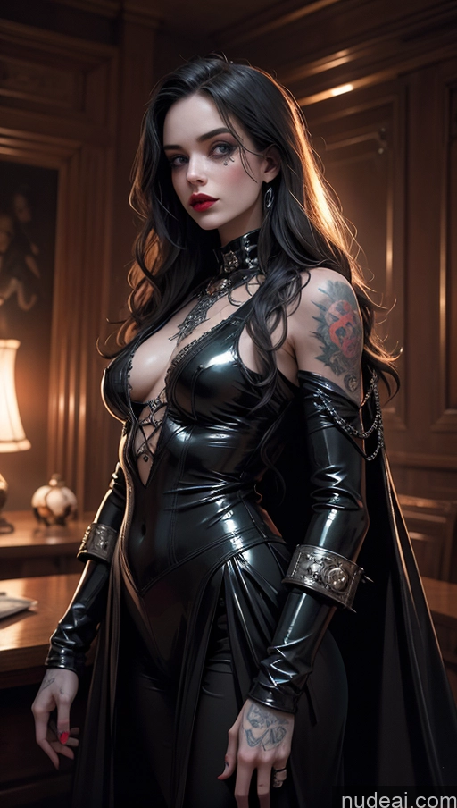 related ai porn images free for Detailed Dark Lighting Khorne Witch Victorian Stylish Latex Moon Fairer Skin Surrealist Vampire Tunic Close-up View Beautiful Tattoos