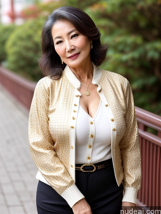 related ai porn images free for Milf Perfect Boobs Beautiful 70s Chinese Blouse Casual Jacket Professor Stylish Sweater Cleavage Detailed