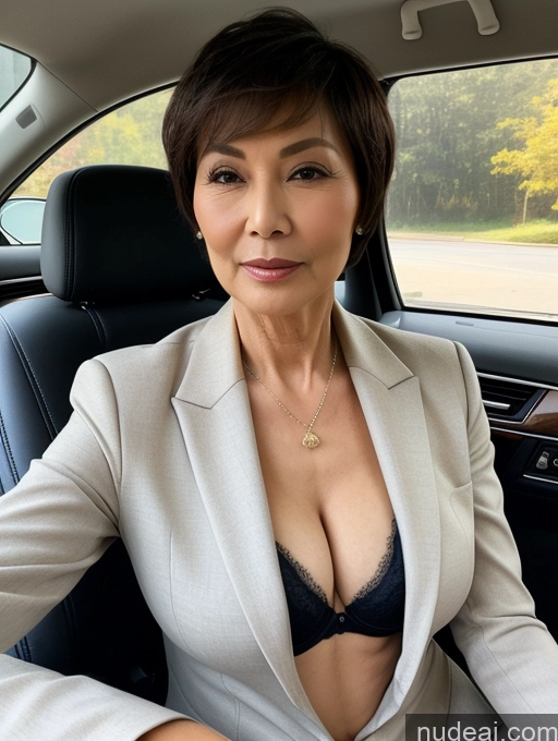 related ai porn images free for Milf Perfect Boobs Beautiful Perfect Body Short Hair 70s Chinese Car Bra Jacket Professor Stylish Suit Cleavage Detailed Sexy Face