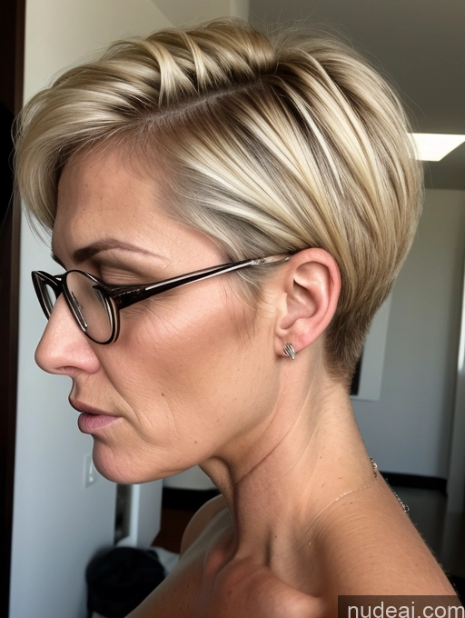 ai nude image of blond woman with glasses and a short pixie with a short pixie pics of Milf Glasses Tattoos Big Ass Perfect Body 40s Orgasm Angry Blonde Pixie Jewish Skin Detail (beta) Side View Topless