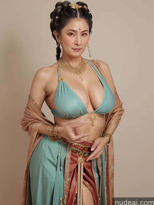 Milf One Small Tits Small Ass 80s Sexy Face White Hair Braided Indian Dunhuang (敦煌) V1 Cleavage Jewelry