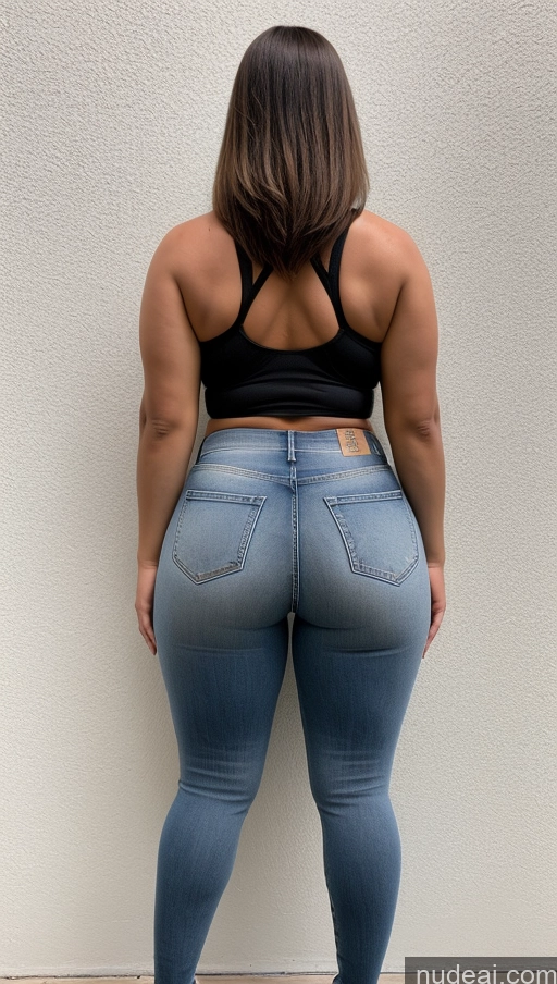 ai nude image of araffe butt lifter in jeans showing off her butt pics of Big Ass Big Hips Athlete Jeans Bangs