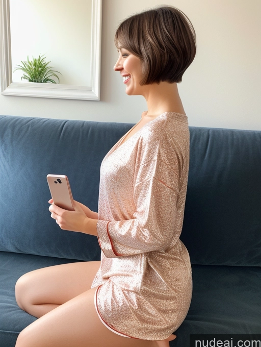 related ai porn images free for Woman One Small Tits Beautiful Fairer Skin Tanned Skin Big Ass Happy 20s Brunette Short Hair Portuguese Mirror Selfie Couch Side View Pajamas Bright Lighting