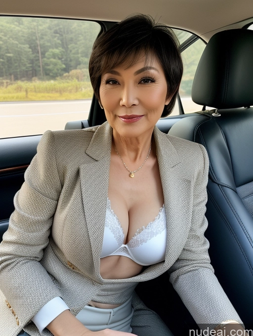 related ai porn images free for Milf Perfect Boobs Beautiful Perfect Body Short Hair 70s Chinese Car Bra Jacket Professor Stylish Suit Cleavage Detailed Sexy Face