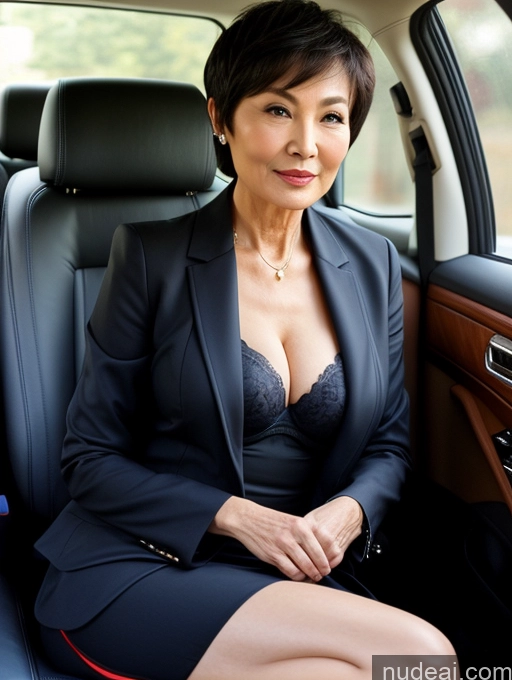 related ai porn images free for Milf Perfect Boobs Beautiful Perfect Body Short Hair 70s Chinese Car Bra Jacket Professor Stylish Suit Cleavage Detailed Sexy Face