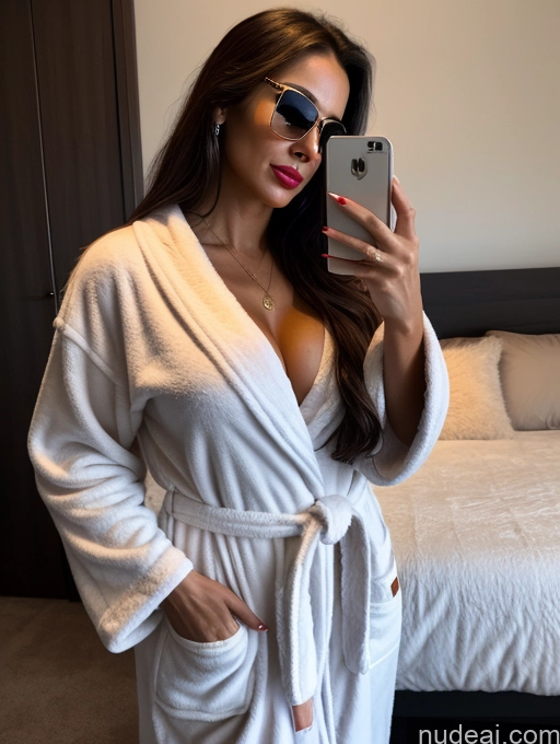 related ai porn images free for 30s Lipstick Perfect Body Tanned Skin Sunglasses Big Ass Brunette Long Hair Brazilian Bedroom Sleeping Bathrobe Woman Sexy Face Mirror Selfie Front View Cleavage Wine Dark Lighting