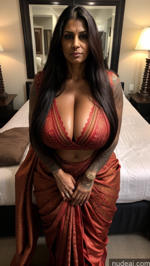 related ai porn images free for Milf Huge Boobs Beautiful Tattoos Muscular Big Ass Thick Big Hips Tall Long Hair Dark Skin Ginger Indian Dark Fantasy Front View T-pose Blouse Sari Detailed Sexy Face Hell 40s Serious