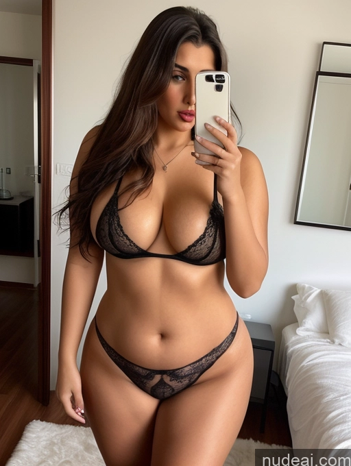 related ai porn images free for Woman One Perfect Boobs Big Ass Chubby 20s Seductive Pouting Lips Brunette Long Hair Brazilian Mirror Selfie Bedroom Partially Nude Simple Lingerie Front View