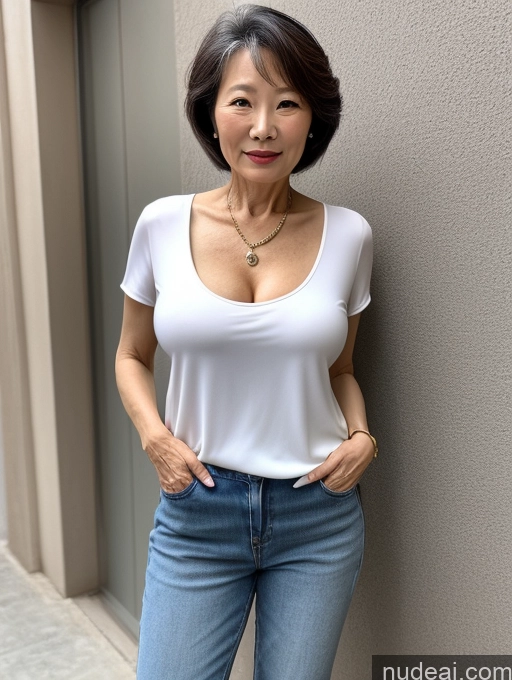 related ai porn images free for Milf Two 60s Chinese Casual Stylish Cleavage Detailed