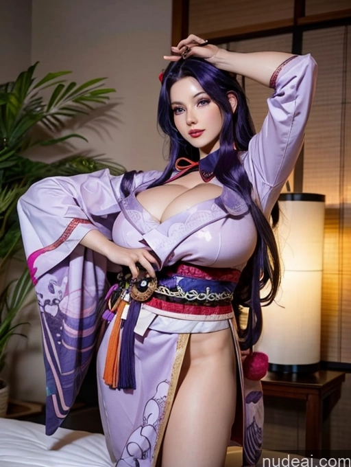 related ai porn images free for Huge Boobs Beautiful Muscular Abs Purple Hair Long Hair Raiden Shogun: Genshin Impact Cosplayers Kimono 30s Tall Big Hips