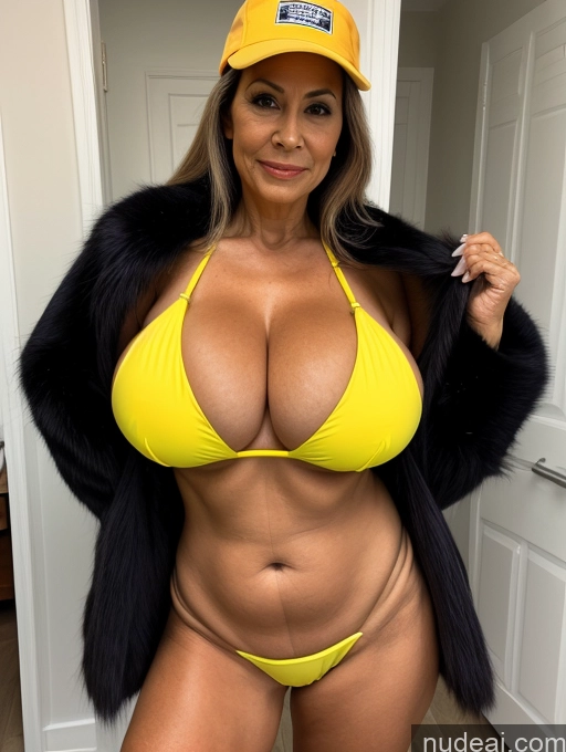 related ai porn images free for Milf One Busty Huge Boobs Tanned Skin Thick 70s Brazilian Front View Fur Jacket Microkini Thong Construction Worker Vampire