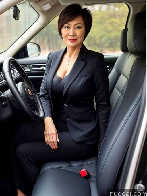 related ai porn images free for Milf Perfect Boobs Beautiful Perfect Body Short Hair 70s Chinese Car Bra Jacket Professor Stylish Suit Cleavage Detailed Sexy Face